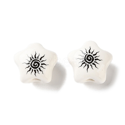 Printed Handmade Porcelain Beads PR-CBA3F2D-05B-1
