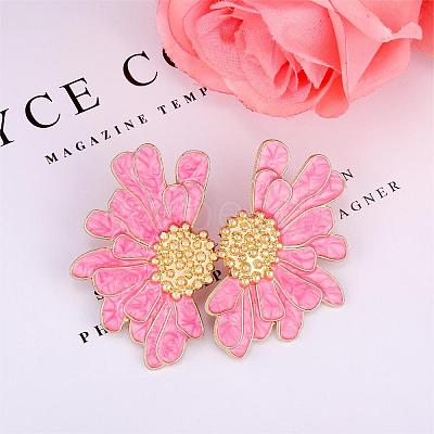 Vintage Flower Stud Earrings for Women JE1095D-1