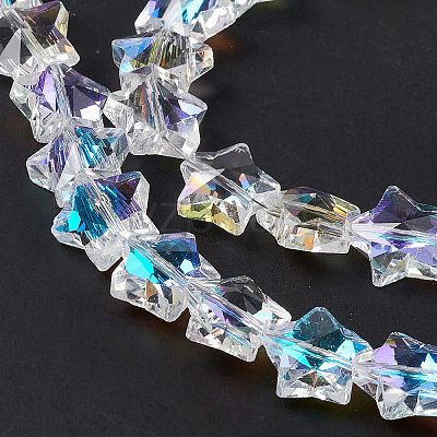 Faceted Glass Beads Strands EGLA-E030-01D-1