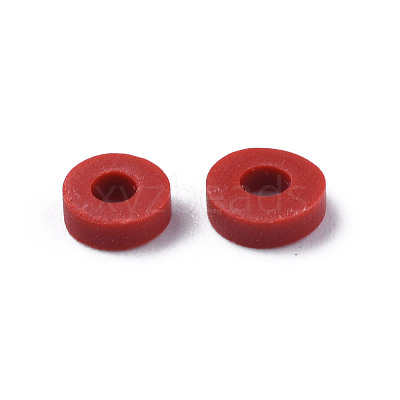 Handmade Polymer Clay Beads X-CLAY-Q251-6.0mm-102-1