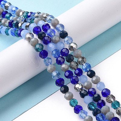 Glass Beads Strands GLAA-E036-09H-1