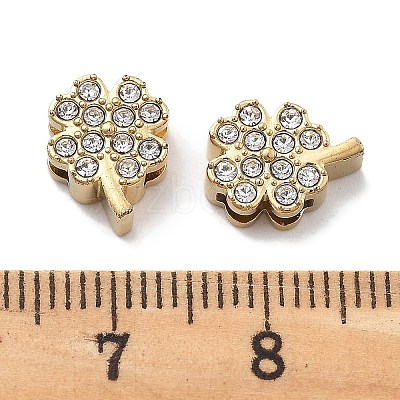 PVD Vacuum Plating 304 Stainless Steel Crystal Rhinestone Beads SATS-R130-02G-01-1