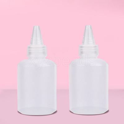 2Pcs Plastic Graduated Glue Bottles TOOL-LP0001-23-1