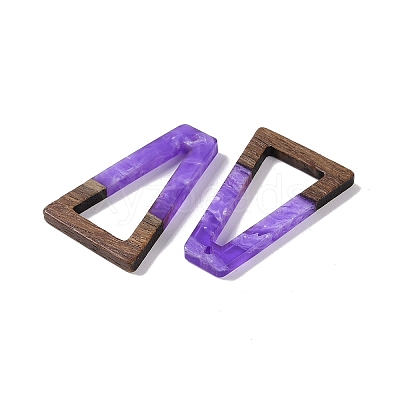 Resin & Wood Pendants WOOD-F015-10H-1