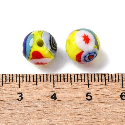 Handmade Millefiori Lampwork Beads LAMP-R003-02B-03-1