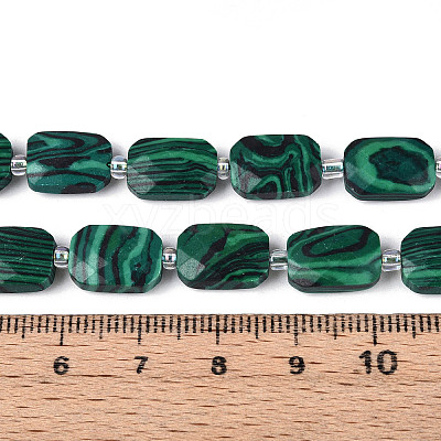 Synthetic Malachite Beads Strands G-T139-85-1