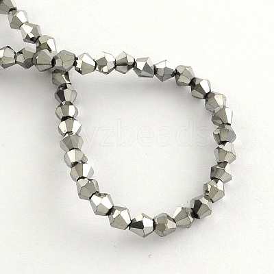 Electroplate Glass Bead Strands EGLA-R094-3mm-08-1