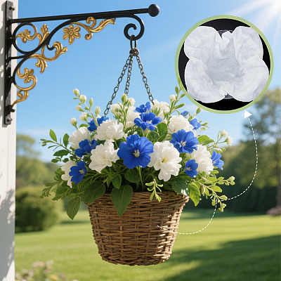 Square Flower Water Absorbent Cotton DIY-WH0308-821C-1