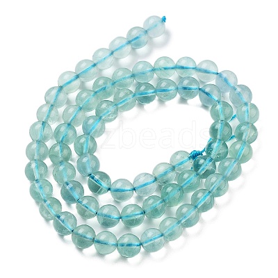 Natural Blue Fluorite Beads Strands G-E112-6mm-2-1