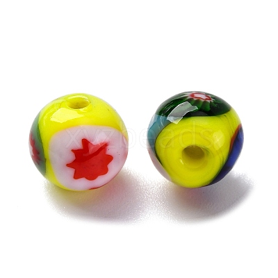 Handmade Millefiori Lampwork Beads LAMP-R003-02A-03-1