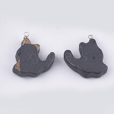 Handmade Porcelain Kitten Pendants PORC-T002-64-1