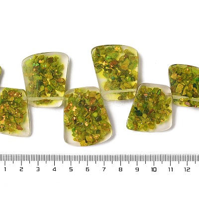 Dyed Natural Imperial Jasper with Resin Beads Strands G-Q017--E05-01B-1