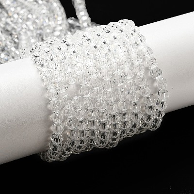 Transparent Glass Beads Strands EGLA-A035-T4mm-D19-1