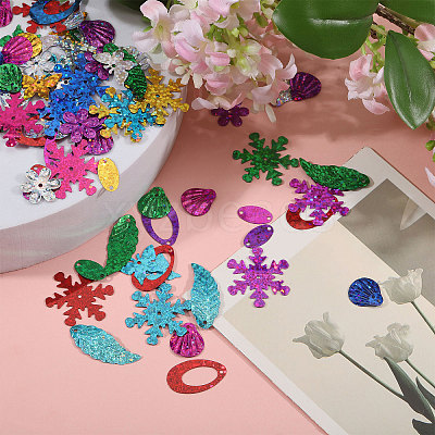 Electroplate Plastic Pendants FIND-CA0011-30-1