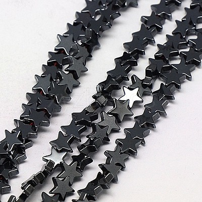 Electroplate Non-magnetic Synthetic Hematite Beads Strands G-J173-4x4mm-05-1