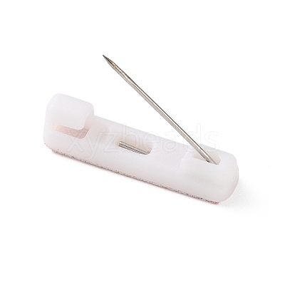 Plastic Adhesive Back Bar Pins with Platinum Iron Pins KY-D025-01A-01-1
