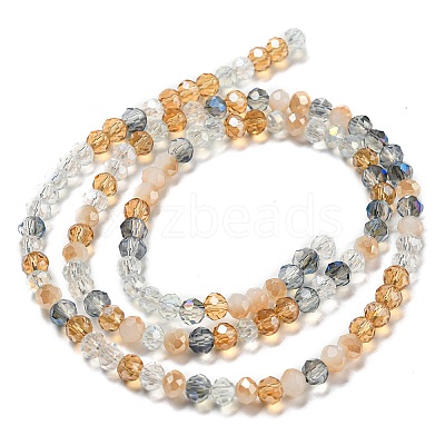 Glass Beads Strands EGLA-A034-M4mm-37-1