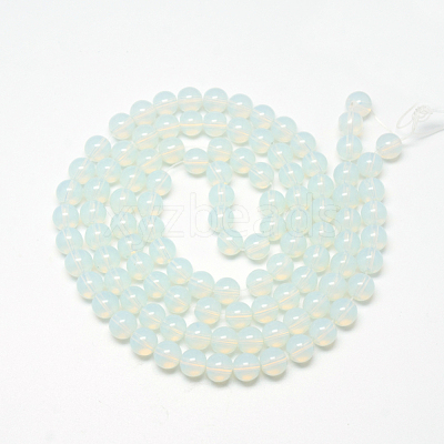 Baking Paint Glass Beads Strands DGLA-Q023-6mm-DB1-1