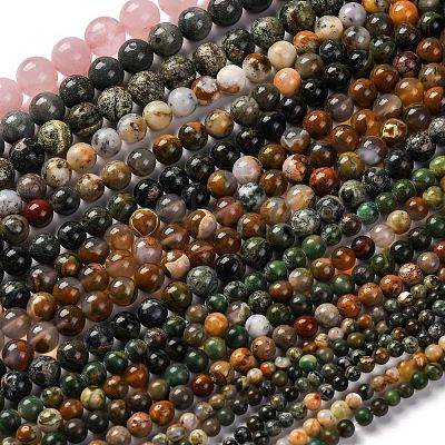 Natural Mixed Gemstone Beads Strands G-F591-03B-1