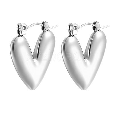 Non-Tarnish 304 Stainless Steel Hoop Earring for Women UL6246-02-1