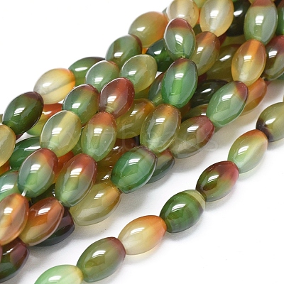 Natural Peacock Agate Beads Strands G-D0005-08-1
