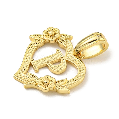 Heart Brass Pendants KK-I714-04G-P-1