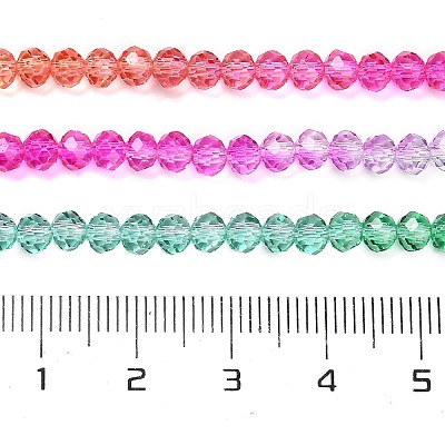 Transparent Painted Glass Beads Strands LS-DGLA-A034-T3mm-A03-1