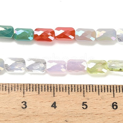 Electroplate Glass Beads Strands EGLA-P068-01A-08-1