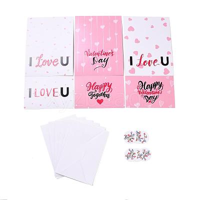 Rectangle Paper Greeting Cards DIY-F096-09-1