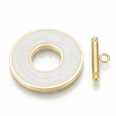 304 Stainless Steel Toggle Clasps STAS-T037-05-G-1