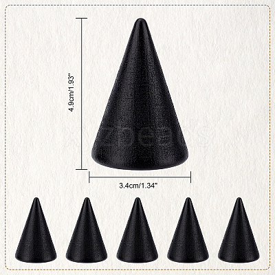 Wooden Finger Ring Display Stands RDIS-WH0001-20B-1