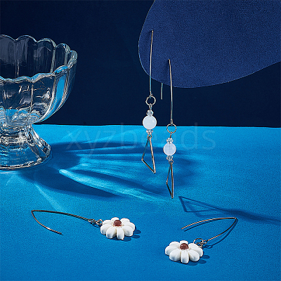 304 Stainless Steel Earring Hooks STAS-PH0018-18-1