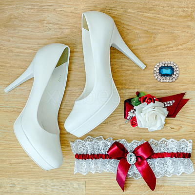 Alloy Rhinestone Shoe Decorations FIND-WH0126-417D-1