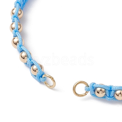 Polyester Braided Bead Bracelet Making AJEW-JB01250-05-1