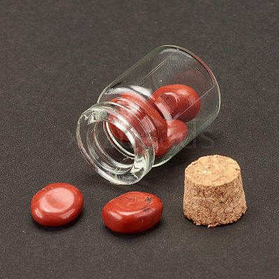 Transparent Glass Wishing Bottle Decoration DJEW-A001-01B-09-1