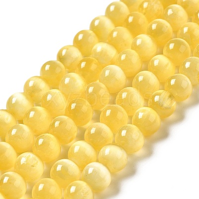 Natural Selenite Beads Strands G-P493-01F-1