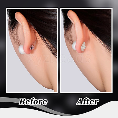 30Pcs Silicone Ear Nuts SIL-BBC0001-04B-1