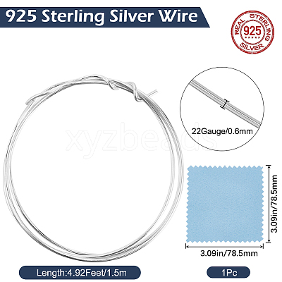 1.5M Dead Soft 925 Sterling Silver Wire STER-BBC0008-86A-1