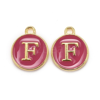 Golden Plated Alloy Enamel Charms LS-ENAM-S118-08F-1