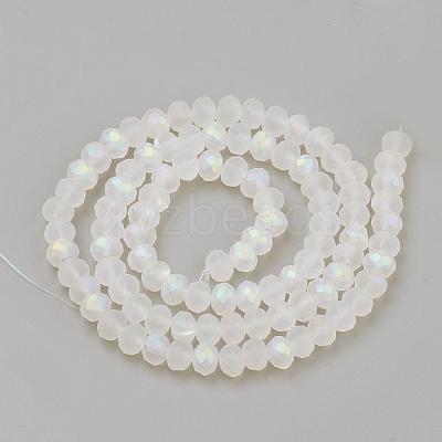Electroplate Glass Beads Strands EGLA-S141-6mm-01E-1