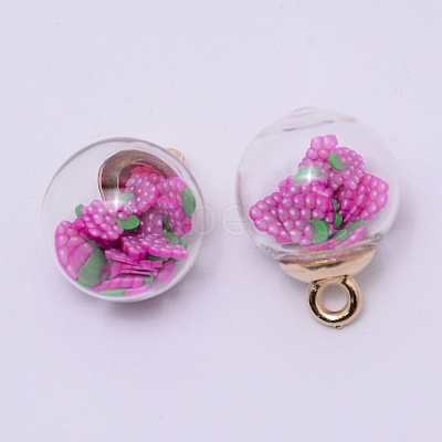 Transparent Glass Globe Pendants LS-GLAA-TAC0003-03A-1