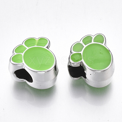 UV Plating Acrylic European Beads X-OACR-T005-104P-1