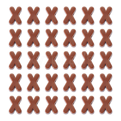 Opaque Acrylic European Beads OACR-TAC0019-006X-1