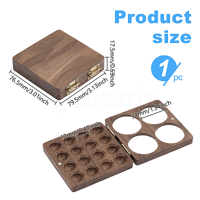 Black Walnut Wood Paintbox AJEW-WH0248-576-1
