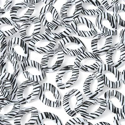 100Pcs Acrylic Linking Rings SACR-CJ0001-33-1