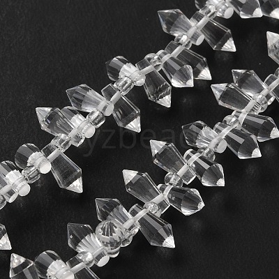 Transparent Glass Beads Strands GLAA-WH0039-48A-1