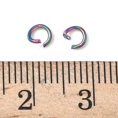 304 Stainless Steel Open Jump Rings STAS-Z150-01A-RC-1
