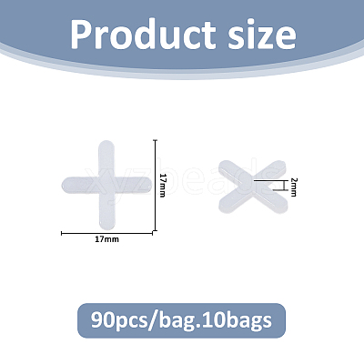 PE Plastic Seam Tool Floor Tile Cross Clip FIND-WH0126-944A-1