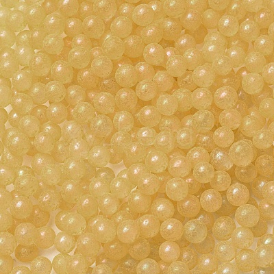Luminous Glow in the Dark Transparent Glass Round Beads GLAA-F124-B05-1