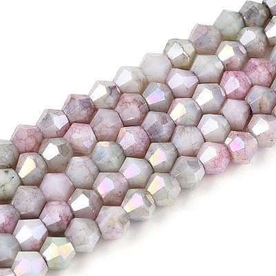 Ombre Effect Dyed Glass Beads Strands LS-GLAA-T025-4mm-09J-1